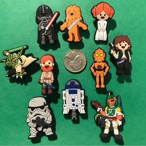 STAR WARS CROC CHARMS Jibbitz 10 pcs Jedi